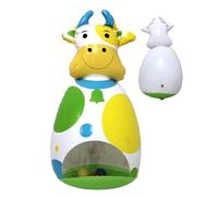 Wobble Toy, 3D Inflatable Cow Doll, Interactive Bouncing Game for Kids, Soft Balance Plaything for Babies, Desk, Classroom, Bedroom, Travel, Backyard, Holiday, Birthday Boys Girls