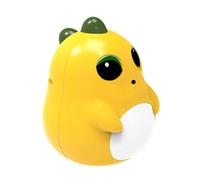 Wobble Toy, Dinosaur Goblet, Sensory Learning Game, Blinking Eye Feature, Early Education Fun, Home Indoor Play, Approx 3.5x4 Inches, Yellow, 1 Piece, Lightweight