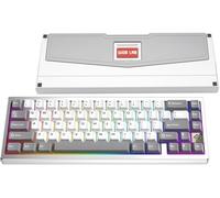 WOBKEY Zen 65 Teclado mecánico inalámbrico de liberación rápida 65% con RGB, carcasa de aluminio CNC, intercambiable en caliente, soporte VIA, teclado para juegos BT/2.4G/USB-C para Mac/Windows (Ultra