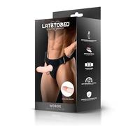 Wobox Arnés con Dildo Hueco Desmontable, Vibración y Control Remoto