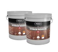 WOCA Denmark - Aceite de madera para terraza (2 x 3 L, penetrante a base de agua, para terrazas de madera, vallas, revestimientos y muebles al aire libre)