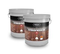 WOCA Denmark Exterior Wood Oil Teak 2 x 3 L - Aceite de terraza para terrazas, vallas y muebles de exterior