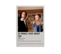 WOCGHWPOT 10 Things I Hate About You - Póster impermeable para decoración de pared, sala de estar, baño, cocina, multifuncional, moderno, fácil de limpiar, regalos decorativos, 30 x 45 cm, estilo sin