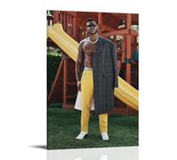 WOCGHWPOT Antonio - Póster impermeable para decoración de pared, sala de estar, baño, cocina, multifuncional, moderno, fácil de limpiar, regalos decorativos, 50 x 75 cm, estilo marco