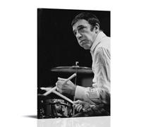 WOCGHWPOT Buddy Rich - Póster impermeable para decoración de pared, sala de estar, baño, cocina, multifuncional, moderno, fácil de limpiar, regalos decorativos, 20 x 30 cm, estilo marco