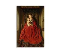 WOCGHWPOT Jan Van Eyck - Póster impermeable para decoración de pared, sala de estar, baño, cocina, multifuncional, moderno, fácil de limpiar, regalos decorativos, 50 x 75 cm, estilo sin marco
