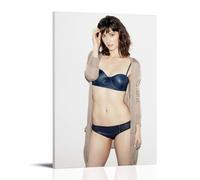 WOCGHWPOT Mary Elizabeth Winstead - Póster impermeable para decoración de pared, sala de estar, baño, cocina, multifuncional, moderno, fácil de limpiar, regalos decorativos, 50 x 75 cm, estilo marco