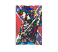 WOCGHWPOT Ronnie Van Zant - Póster impermeable para decoración de pared, sala de estar, baño, cocina, multifuncional, moderno, fácil de limpiar, regalos decorativos, 40 x 60 cm, estilo sin marco