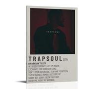 WOCGHWPOT Trapsoul by Bryson Tiller - Póster impermeable para decoración de pared, sala de estar, baño, cocina, multifuncional, moderno, fácil de limpiar, regalos decorativos, 20 x 30 cm, estilo marco