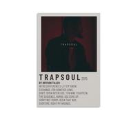 WOCGHWPOT Trapsoul by Bryson Tiller - Póster impermeable para decoración de pared, sala de estar, baño, cocina, multifuncional, moderno, fácil de limpiar, regalos decorativos, 50 x 75 cm, estilo sin