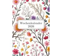 Wochenkalender 2026 a5 1 Woche 2 Seiten: Buchkalender mit Habit Tracker, Monatsübersicht, Jahresübersicht, Kontakt- & Passwortlisten und extra ... Geschenk für Erwachsene, Kollegen & das Team
