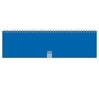 Wochenquerplaner, blau 2026: Praktischer Tischquerkalender zum Umklappen. Zeitloser Spiral-Kalender 2026 fürs Büro. Wochenplaner für den Schreibtisch.