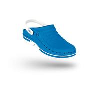 WOCK Clog con Tira y Plantilla Steri-Tech, Zueco Sanitario de Trabajo Mujer e Hombre - Esterilizable, Antiestático, Transpirable e Antideslizante