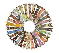 Wocoxo marcapáginas papel estilo natural, 30 marcapáginas bonitos perfectos para cualquier libro, prácticos artículos de oficina para estudiantes (mariposa)