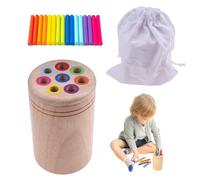 wocpvm Juguetes Educativos Montessori de Madera Juguete de Madera Juguete Montessori a Partir de 1 años Niños de Madera Juguetes Juego de clasificación de 8 Colores