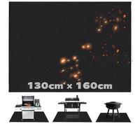 WOCVRYY alfombrilla protectora para el suelo reutilizable, antiadherente, anticaída, fácil de limpiar, para brasero de gas