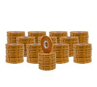 WOD RWATG20 - Cinta adhesiva ATG de uso general, color rosa, 1/4 pulgadas x 36 yardas (juego de 144 rollos), rollos de cinta adhesiva de transferencia transparente sobre forro dorado (sin ácidos)