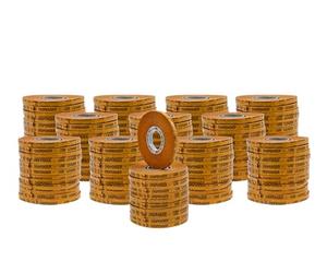 WOD RWATG20 - Cinta adhesiva ATG de uso general, color rosa, 1/4 pulgadas x 36 yardas (juego de 144 rollos), rollos de cinta adhesiva de transferencia transparente sobre forro dorado (sin ácidos)