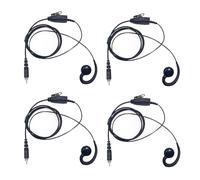 WODASEN 4 piezas CLP1010e C-Swivel Walkie Talkie Auricular con micrófono PTT en forma de G CLP 1080e para Motorola CLP 1010e CLP1040e CLP1080e CLP1083e CLP446e CLPe446 CLPe Plus Radio bidireccional