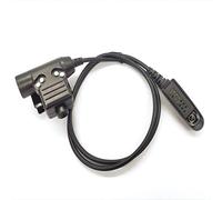 WODASEN Cable adaptador táctico U94 PTT para Motorola Radio HT750 HT1250 HT1250LS HT1550 HT1550XLS GP328 MTX850 MTX850LS MTX950 con conector de radio PTT Walkie Talkie