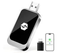 Wodasi Adaptador inalámbrico para Android Auto y Carplay, Dispositivo inalámbrico 2 en 1 Que Convierte Android Auto/Carplay con Cable en inalámbrico para automóviles con AA y Carplay, USB C/A,Tini