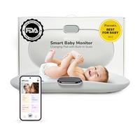 Woddle Cambiador inteligente multifuncional para bebé con báscula de grado médico para monitoreo crítico de peso + aplicación IA, máquina de ruido, calentador, luz nocturna, rastreador de pantalla