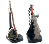 WODEJIAOBAO Llavero, hojas del caos, llavero de hacha Leviatán, accesorios de joyería para cosplay, regalo para hombres o mujeres (2 unidades), Negro -