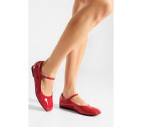 Woden Maya Patent Fire Red Talla: 37 | Bailarinas Outlet | Mujer | Rojo