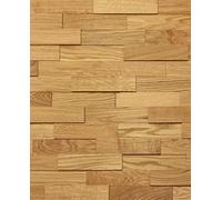 wodewa Paneles de Madera Para Pared Roble Natural I 1m² Revestimiento de Paredes 3D Panel Decorativo Madera Interior Sala de Estar Cocina Dormitorio Mural I Engrasado