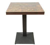 WODFARR Mesa de comedor de madera cuadrada, diseño pequeño, 2-4 personas, mesa para comedor, salón, balcón, 60 x 60 x 75 cm, clásica