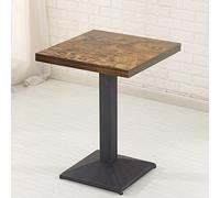 WODFARR Mesa de comedor de madera, mesa cuadrada de diseño pequeño, mesa de cocina, comedor, mesa para comedor, salón, balcón, elementos clásicos (0B)