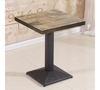 WODFARR Mesa de comedor de madera, mesa cuadrada de diseño pequeño, mesa de cocina, comedor, mesa para comedor, salón, balcón, elementos clásicos (0A)