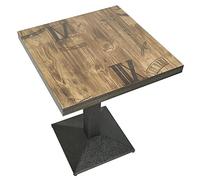 WODFARR Mesa de comedor de madera, mesa cuadrada de diseño pequeño, mesa de cocina para 2-4 personas, mesa para comedor, salón, balcón, cuadrado (a)