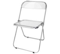 WODFARR Silla Transparente Plegable, Moderna, Silla para Eventos, Asiento Cómodo, PET, Transparente