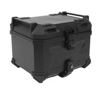 WODHMIEY 45L Motorcycle Top Case, Waterproof, Dustproof, Impact Resistant, Large Capacity, Fits Full Face Helmet, Raincoat, Gloves, Tools, ABS Trunk Tail Box, Reflective Strips