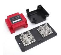 WODHMIEY 8 x M8 Busbar Distribuidor de corriente 12 V 24 V 48 V 400 A bloque de conexión de batería de alta corriente para coche, caravana, barco, camión, solar de alimentación con tapa