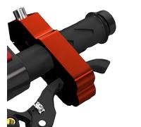 WODHMIEY Candado Moto, Aleación de Aluminio Candado Moto Antirrobo, Bloqueo de un Solo Toque Pinza Moto Antirrobo, Para Ciclomotores, Scooters, VehíCulos Todoterreno, Rojo