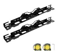 WODHMIEY Kit de 2 Herramientas de Alineación de Ruedas de Servicio Pesado, Kit Universal de Medidor de Convergencia, Placas de Medición, Medidor de Vía Desmontable con Regla de Cinta y Orificio de