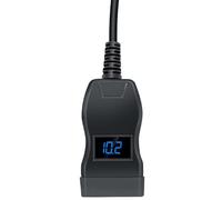 WODHMIEY Motorrad-Ladeadapter, Voltmeter, USB-A und Type-C Schnittstelle, 12V-24V, Universalell, wasserdicht, Schutzart IP65, Spannungsmonitor, 5V/3.4A Ausgang (Blau, USB+Type-C)