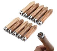 Wodsty 10 tiradores de madera de repuesto con collar de metal fuerte para lima de metal, escofina de madera, destornilladores y taladros de mano