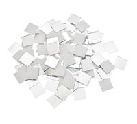 Wodsty 100 calcomanías de espejo de cristal de 20 x 20 mm, bola de discoteca, decoración de pared, proyectos de manualidades, plata, oro, para rojo, negro, azulejos de mosaico