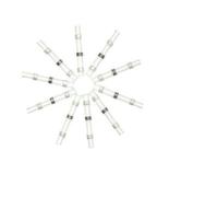 Wodsty 100 unidades de manguitos de soldadura termorretráctiles, color blanco, 26-24 AWG, conectores de cable impermeables para coche y marina