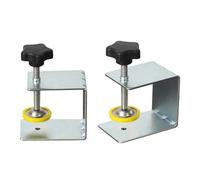 Wodsty 2 abrazaderas de instalación frontal de cajón, herramienta de gabinete para carpintería, clips de panel de acero inoxidable para una alineación precisa