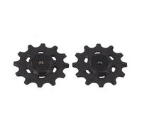 Wodsty 2 piezas de polea de cambio trasero 12T para SRAM XX1 XO1 X1 GX NX Apex Rival Force Red 11 velocidades Negro