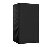 Wodsty 210D Oxford Th - Cubierta vertical para refrigerador al aire libre, impermeable y resistente a las manchas, con acceso y ventilación, uso completo, color negro