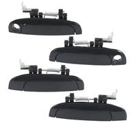 Wodsty 82650-1G000 - Tirador de puerta exterior para Kia Rio 2007-2011 ABS negro cromo reemplazo 1/4 unidades (4 unidades)