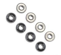 Wodsty ABEC-9 Precision 608RS - Rodamientos para monopatín, 8 unidades, silenciosos rodamientos de ruedas de acero de alto carbono para longboards para tablas de drift, patines, tamaño 8 x 22 x 7 mm
