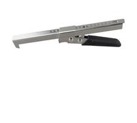 Wodsty Abridor de tarros de acero inoxidable con mandíbula ajustable para personas mayores, agarre sin esfuerzo para manos débiles, 18 agujeros para tapas de 0.5 a 4.3 pulgadas