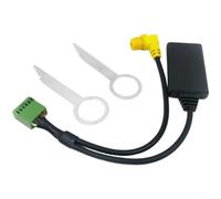 Wodsty Adaptador de audio inalámbrico 5.0 AUX para Q5 A4L para A6L para Q7 A5 S5, receptor de radio de coche con conector de 4 pines y 12 pines (A)