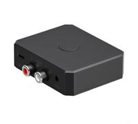 Wodsty Adaptador de coche con conector AUX, receptor de música inalámbrico para sistema de sonido, llamadas manos libres, emparejamiento de dispositivos duales, ahorro de espacio